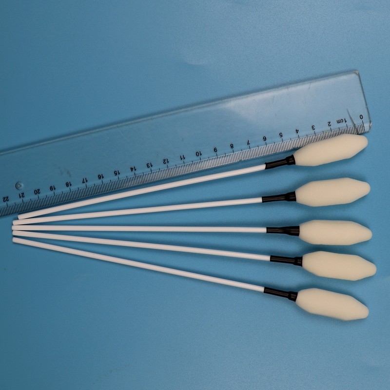 21 cm di lunghezza PP bastone grande testa di pagaia spugna medica bastone trocar spazzolino di schiuma asciugatura