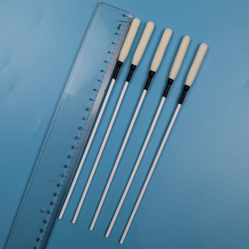 21cm Extra Long PP Stick Swab Spuma Long Tip Medical Sponge Stick Trocar Wipe Swab