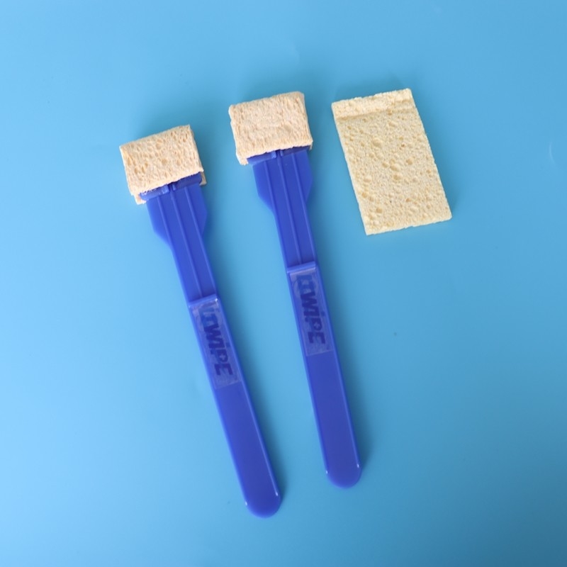 Applicatore di tamponi di cellulosa di schiuma medica ad alta assorbente