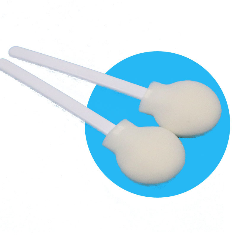108 mm bastoncino in PP bianco usa e getta 30 mm grande testa rotonda bastoncino spugna circolare medico applicatore di tampone di schiuma