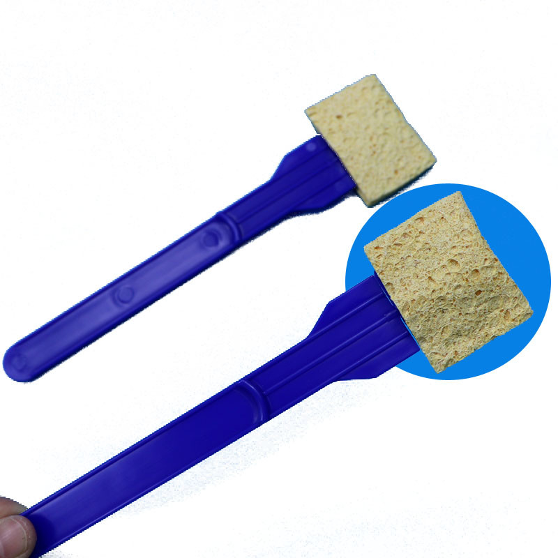 Coltello monouso in PP Swab di schiuma di cellulosa per campionamento della superficie ambientale Coltello spugna per laboratorio