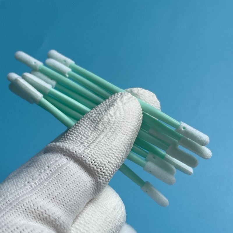 Tampon in schiuma a doppia estremità da 72 mm - Punta piccola da 3,8x3,4 mm - per pad di saldatura PCB, pin di connettore e residui di chip - 100 pezzi