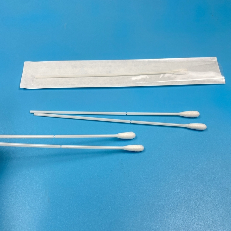 Applicatore di cotone usa e getta con testa di cotone da 5 mm EO sterile per campionamento medico