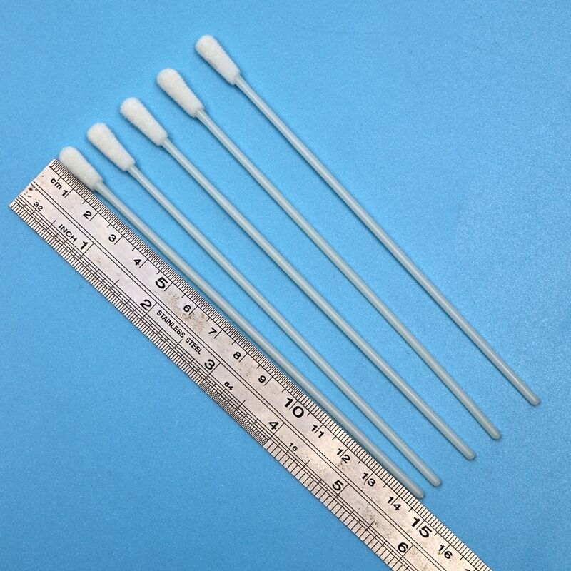 145 mm ABS Stick Flocked Nylon Sterile Swab Test influenzale campionamento di campionamento di campionamento orale raccolta di campioni di campionamento senza punto di rottura