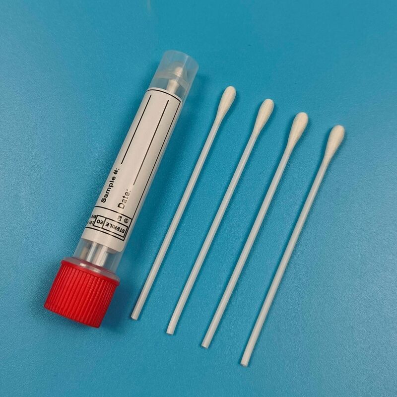 9cm PS Stick Sterile Dacron Swab Orale Esempio di prova dell'influenza Raccolta di campioni di superficie di campionamento per il monitoraggio ambientale