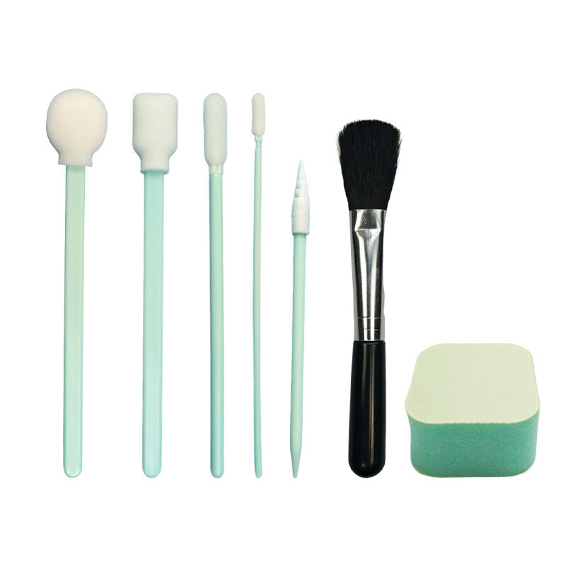 Kit di tamponi in schiuma per pulizia di precisione portatile Kit di tamponi per dettagli Kit di pulizia per auto con spazzola in spugna
