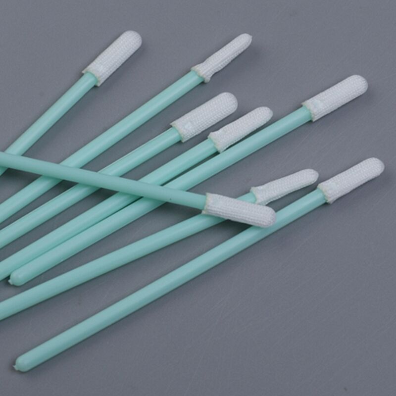 70 mm Swab di poliestere a testa piccola - punta ultra-sottile da 2 mm - per fluido PCB, pasta di saldatura, pin di connettore e slot per sensori - 100 pezzi